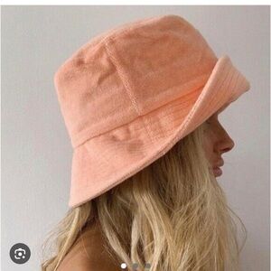 Lack of Color Wave Bucket Hat Peach Terry
